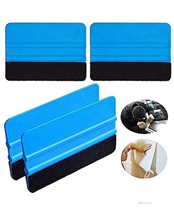 8 Pack Felt Squeegee Wrapping Tool 4'' Inch Premium Scratch-Proof Decal Vinyl Wrap Squeegee Handy Tools for Vinyl Installation Scrap Booking Wall Decals