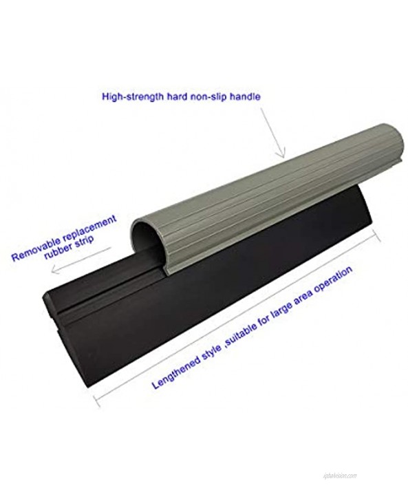 9 Window Film Installing Soft Rubber Blade Squeegee with Non-Slip Tube Handle for Car Vinyl Wraps and Household Water Clean