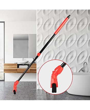 AKOMA Heavy Duty Floor Squeegee with 54”Extended Long Handle for Household Bathroom Garage Remove Water Pet Hair Marble Glass Tile Cleaning Scrubber
