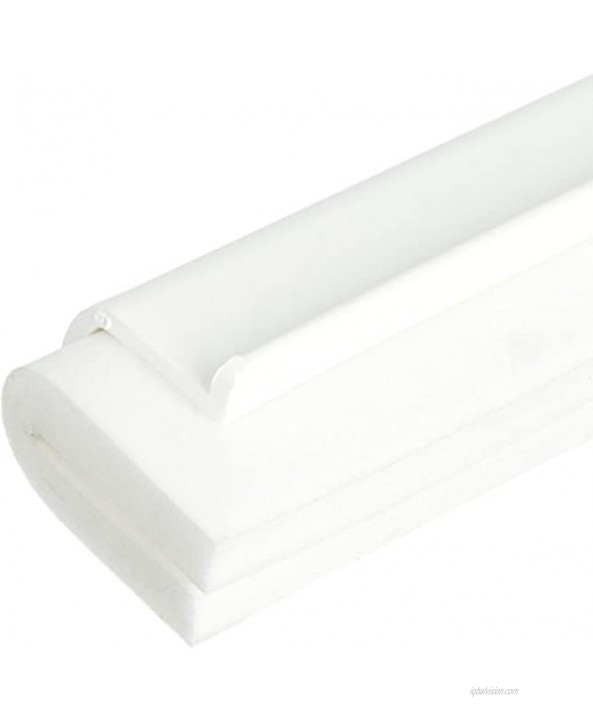 Carlisle 4156802 Commercial Double Foam Squeegee 24 Synthetic Rubber Polypropylene White