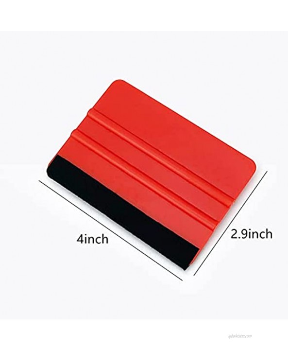 Flexible Vinyl Squeegee Car Wrap Tool With 5 Colors Window Tint Squeegee Decal Applicator Safely Smoothing vinyl wrap Paint Protection Film & Glass Protection Film Stickers 5pcs
