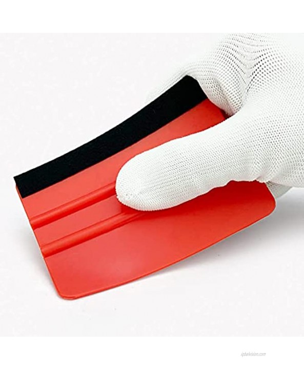 Flexible Vinyl Squeegee Car Wrap Tool With 5 Colors Window Tint Squeegee Decal Applicator Safely Smoothing vinyl wrap Paint Protection Film & Glass Protection Film Stickers 5pcs
