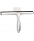 HIWARE All-Purpose Shower Squeegee for Shower Doors Bathroom Window and Car Glass Ergonomic Non-Slip Handle No Streak or Squeak Stainless Steel 12 Inches