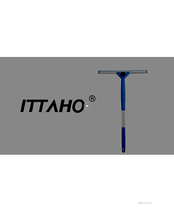 ITTAHO All Purpose Window Squeegee with Handle and Rubber Replacement,Squeegee Shower Cleaner for Bathroom Glass Door Car Windshield-10