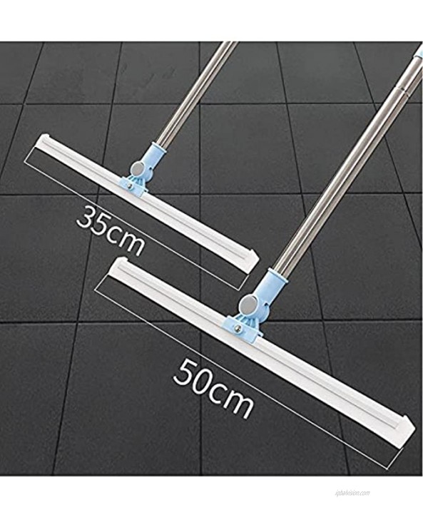 JEBBLAS Wet Room Floor Squeegee with Long Handle Shower Room Floor Mop Professional Window Scrubber Squeegee with Adjustable Extended Pole 36.6 to 51.20 inch 16.69 Inch Wide Silicone Blade