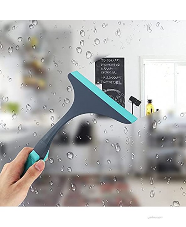 Maiyuansu All-Purpose Squeegee Window and Shower Squeegee Streak Free Cleaning Tool Lightweight Squeegy Cleaner for Windows Glass Car Windshield and Mirror Blue
