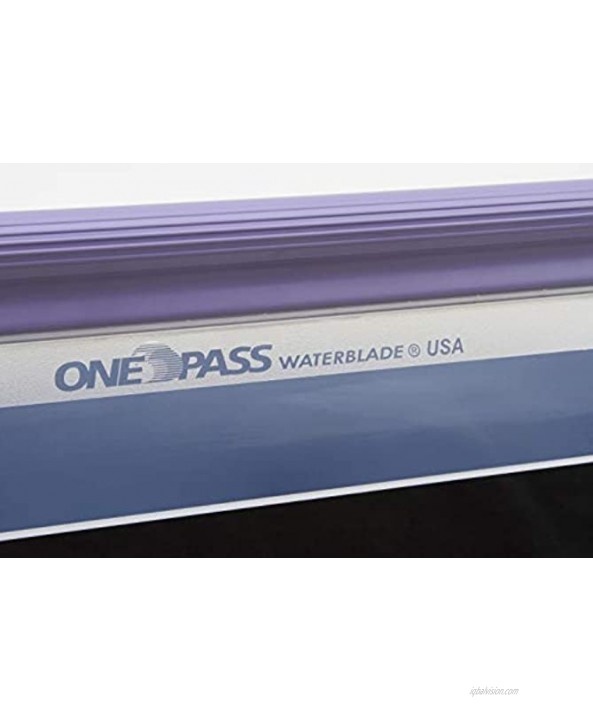 One Pass Classic 12 Waterblade Silicone T-Bar Squeegee Purple…
