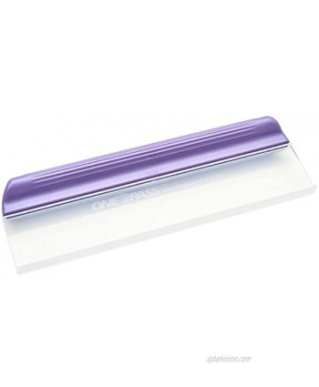 One Pass Classic 12" Waterblade Silicone T-Bar Squeegee Purple…