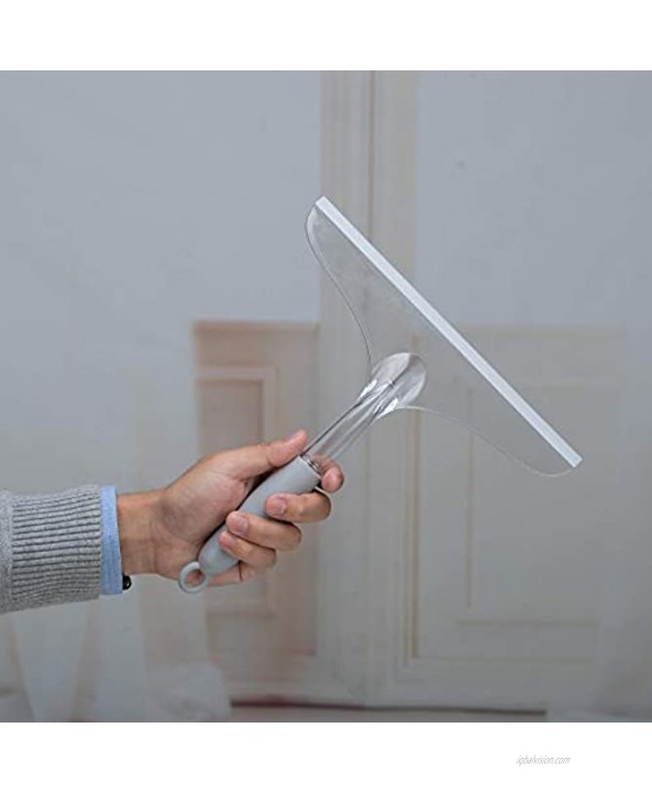 Shower Squeegee for Bathroom Shower Glass Doors Rubber Window Cleaner Squeegee Plastic Car Windshield Cleaning Squeegee