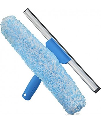Unger 961872 Professional Microfiber Window Combi: 2-in-1 Professional Squeegee and Window Scrubber 14"