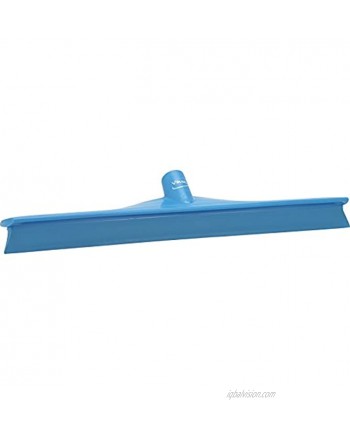 Vikan 71503 Rubber Polypropylene Frame Single Blade Squeegee 20" Blue