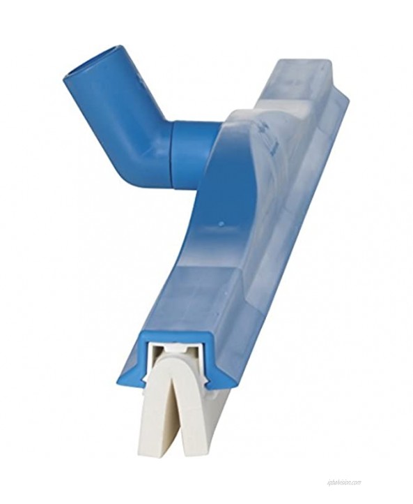 Vikan 77643 Foam Rubber Polypropylene Frame Fixed Head Swivel Neck Squeegee 24 Blue