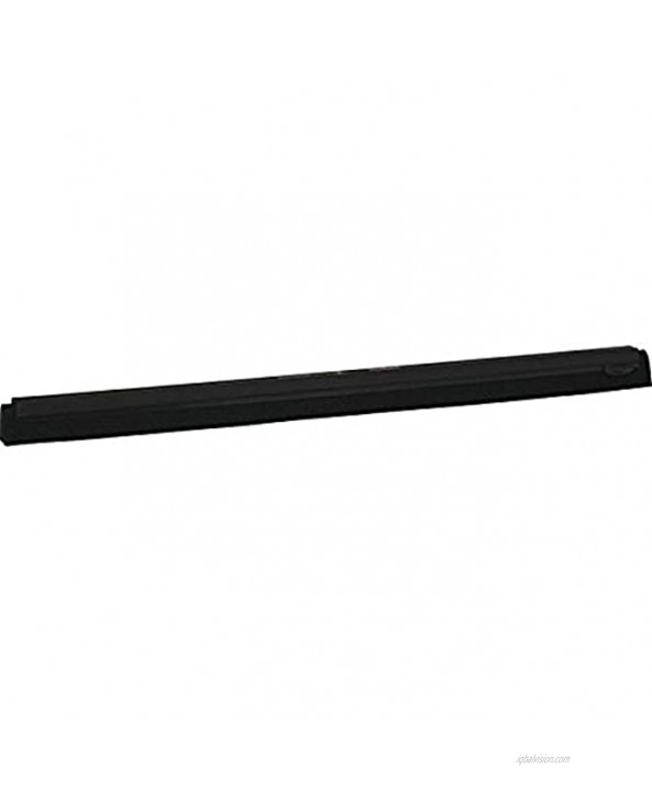 Vikan 77759 Foam Rubber Double Squeegee Replacement Blade 28 Black