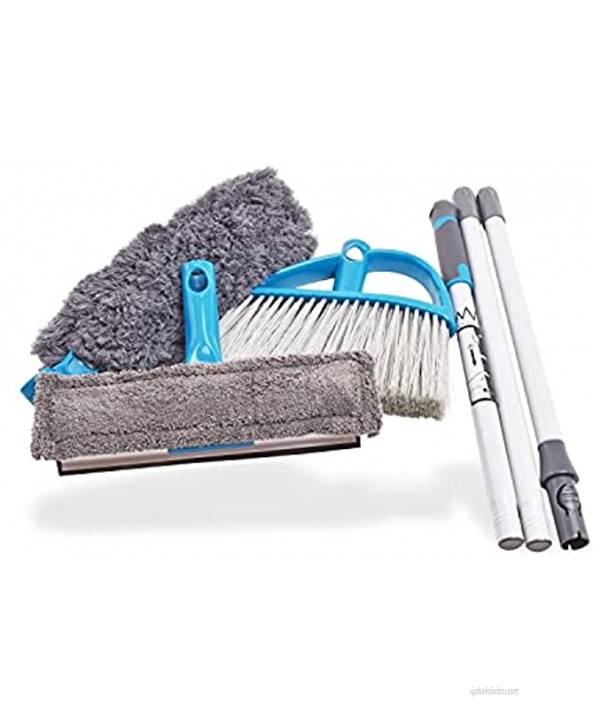 3in1 Cleaning Set with Swivelling Microfiber Duster