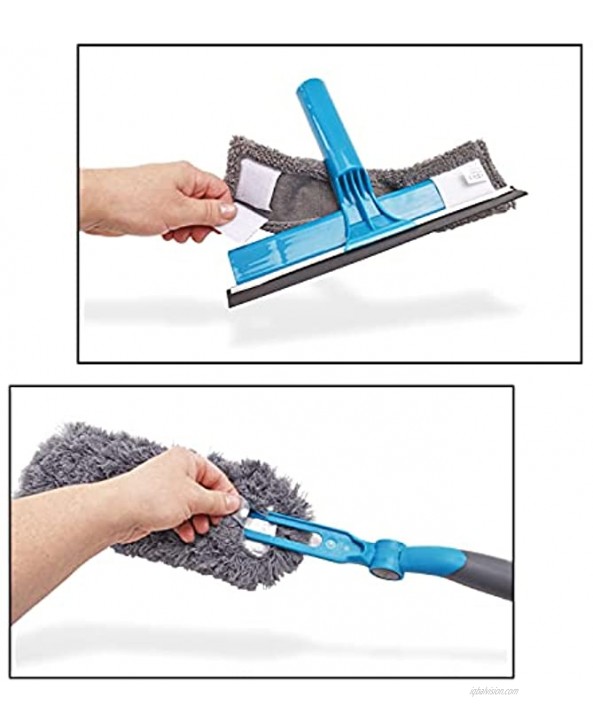 3in1 Cleaning Set with Swivelling Microfiber Duster