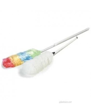 Carlisle 36315700 Lambs Wool Telescoping Poly Wool Duster with Plastic Handle 26" 42" Overall Length Case of 12