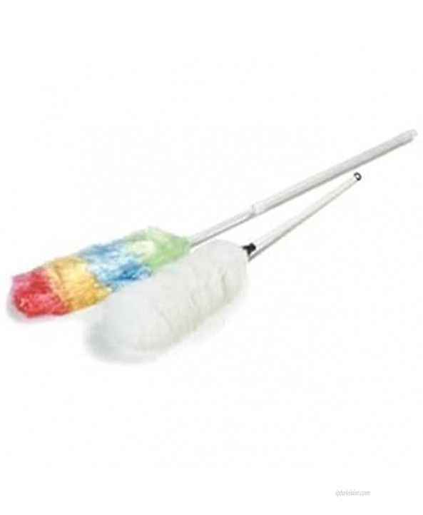 Carlisle 36315700 Lambs Wool Telescoping Poly Wool Duster with Plastic Handle 26 42 Overall Length Case of 12