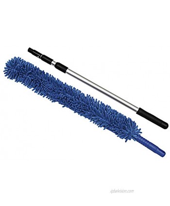 CleanAide Handheld Microfiber Flex Duster with Adjustable Telescopic Reach Pole
