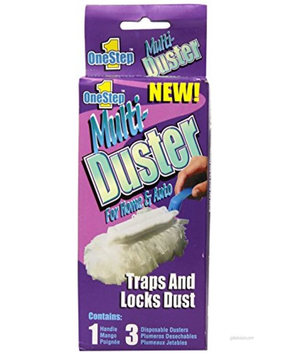 Compac Multi-Duster 3pk 3 Disposable Dusters w 1 Foldable Handle Pack of 6