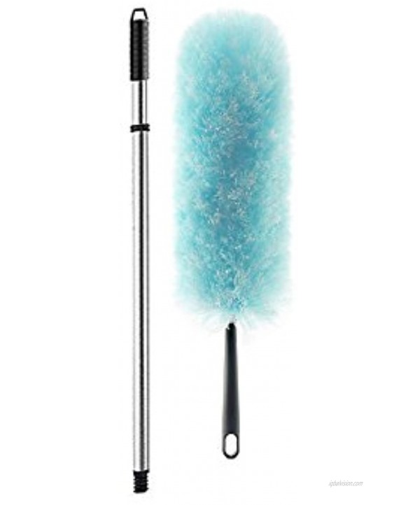 Fuller Brush Full Connect Large Surface Duster Static Dusting Cleaner w Extendable Handle For Cleaning High Ceiling & Furniture Long Dust Mop For Home & Business