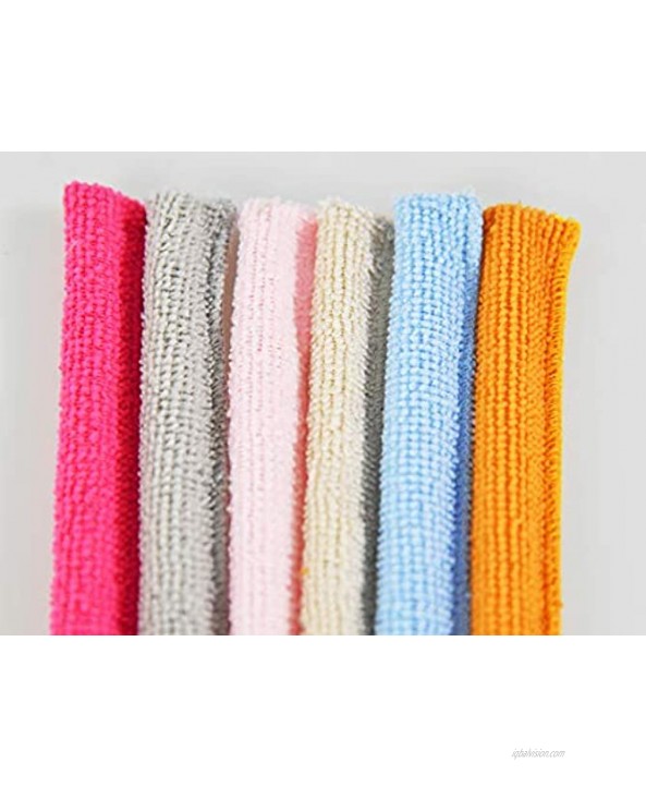 HOME-X Microfiber Dusting Sticks Multi-Color Detail Dusters for Cleaning Set of 6 10 1 2 L