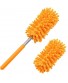 Microfiber Duster for Cleaning Tukuos Hand Washable Dusters with 2pcs Replaceable Microfiber Head Extendable Pole Detachable Cleaning Brush Tool for Office Car Window Furniture Ceiling Fan