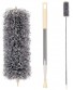 Microfiber Duster with Extension PoleStainless Steel Extra Long 100 inches with Bendable Head Extendable Dusters for Cleaning Ceiling Fan High Ceiling Furniture & Cobweb