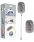 MR.SIGA Microfiber Duster with Adjustable Duster Head and Extendable Pole Washable Ceiling Fan Duster Gray