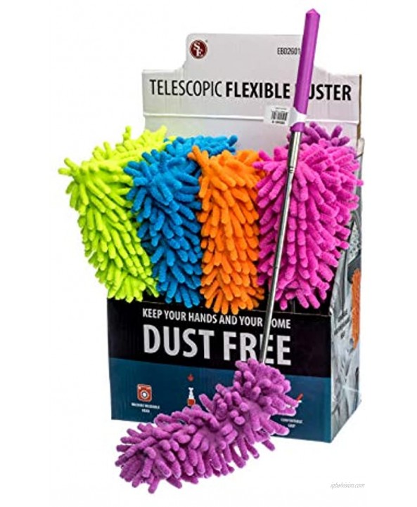 SE Assorted Color Telescopic Flexible Dusters 2 PC. EBD2601-12-2