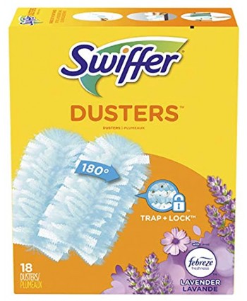 Swiffer 180 Dusters Ceiling Fan Duster Multi Surface Refills with Febreze Lavender 18 Count