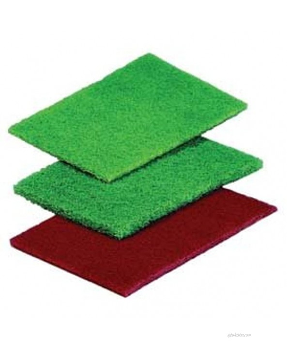 ACS Industries 96-601 General Purpose Green Scouring Pad UL validated 6 x 9 Pack of 20