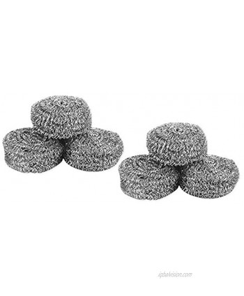 DS. DISTINCTIVE STYLE Cleaning Scrubbers 6 Pieces Stainless Steel Scrubbers Heavy Duty Metal Scouring Pads