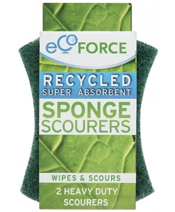 Ecoforce Twin Kitchen Sponge Scourer 1 Pack of 2 Pieces