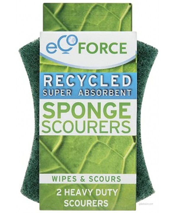 Ecoforce Twin Kitchen Sponge Scourer 1 Pack of 2 Pieces