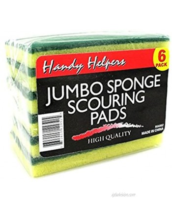 Handy Helpers Sponge Scouring Pads Pack of 6