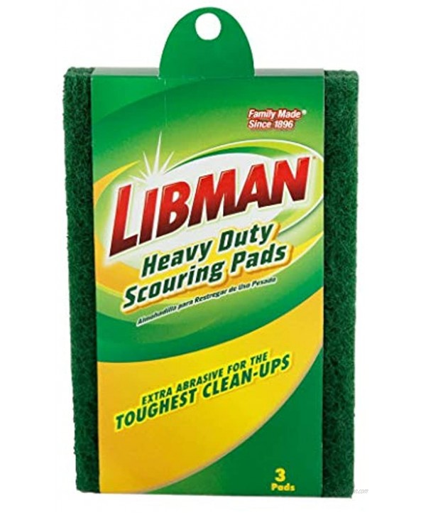 Libman 66 Heavy Duty Scouring Pads 7 Scrub Surface