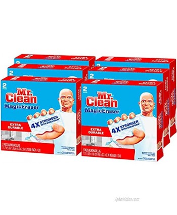 Mr Clean Magic Eraser Extra Durable Cleaning Pads 2 Count Pack of 6 Total 12