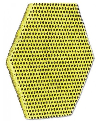 Scotch-Brite 96HEX Dual Purpose Scour Pad 5-Inch x 5-Inch Gray Yellow 15 Carton