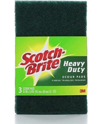 Scotch-Brite Heavy Duty Scour Pads 3 Each Pack of 4