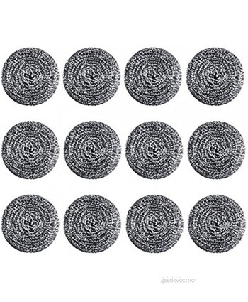Steel Wool Scrubber Stainless Steel Sponges Metal Scrubber Metal Scouring Pads Kitchen and Outdoor Scrubbing Quality Tools