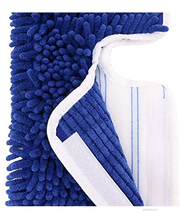 3 Pack Mop Refills Compatible with O-Ceda Dua-Action Microfiber Mop Replacement Mop Heads for Dry Wet Use Machine Washable Double Sided All Surface Cleaning