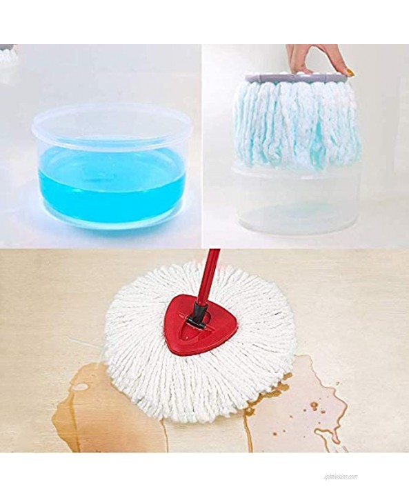3 Pack Mop Replacement Heads Microfiber Spin Mop Refills 360° Easy Cleaning Mop Head Replacement