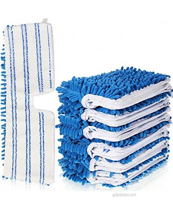 6 Pieces Flip Mop Refills Replacement Mop Heads Double Sided Cleaning Pads Machine Washable Microfiber Mop for Dry and Wet Home Kitchen Work Use