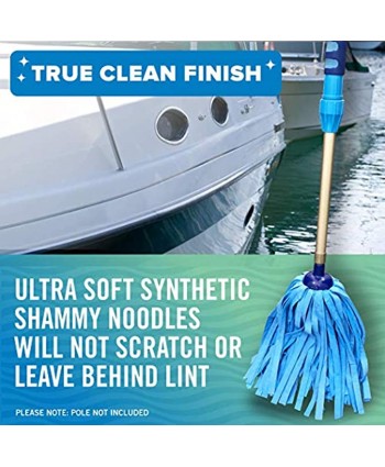 Better Boat Synthetic Chamois Mop Head Boat Cleaning Products Wash Mop for Deck and Home