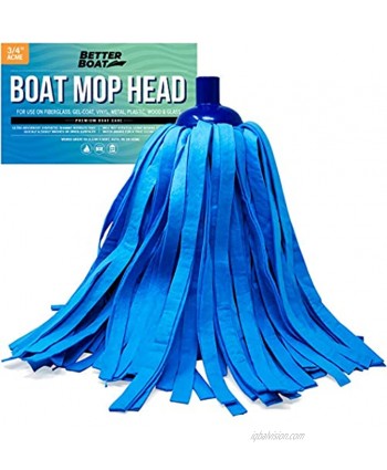 Better Boat Synthetic Chamois Mop Head Boat Cleaning Products Wash Mop for Deck and Home