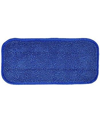 CleanAide All Purpose Twist Yarn Microfiber Mop Pads 10 Inches Blue 6 Pack