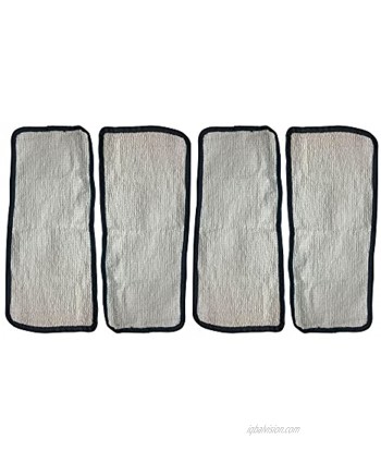 Crucial Vacuum Replacement Mop Pads Part # 60978 60980 & 60980A Fits Eureka Steam Pad Fit Models 310A 311A 313A Enviro Floor Steamer Washable Reusable Part and Model for Home 4 Pack