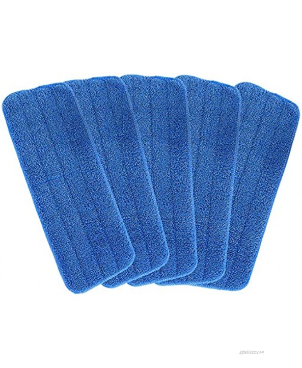 DANGSHAN Microfiber Spray Mop Replacement Heads for Wet Dry Mops Compatible with Bona Microfiber Floor Mop Pads 5 Pack