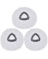 Gulongome 3 Pack Replacement Mop Head Spin Mop Refill,Microfiber Easy Cleaning Mop Head Replacement