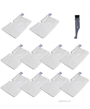 I clean Shark Steam Mop Pads Replacement for Shark Steam Pocket Mop,Compatible with Shark S3501 S3601 S3550 S3901 S3801 10 Packs Washable Microfiber Cleaning Pocket Pads